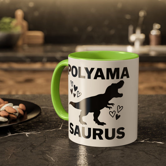 Polyamasaurus Dinosaur Polyamorous Sister Wives Mug, Unique Personalized Gifts for Family and Friends, Fun Coffee Tea Cup, Home Décor, Celebration [...]