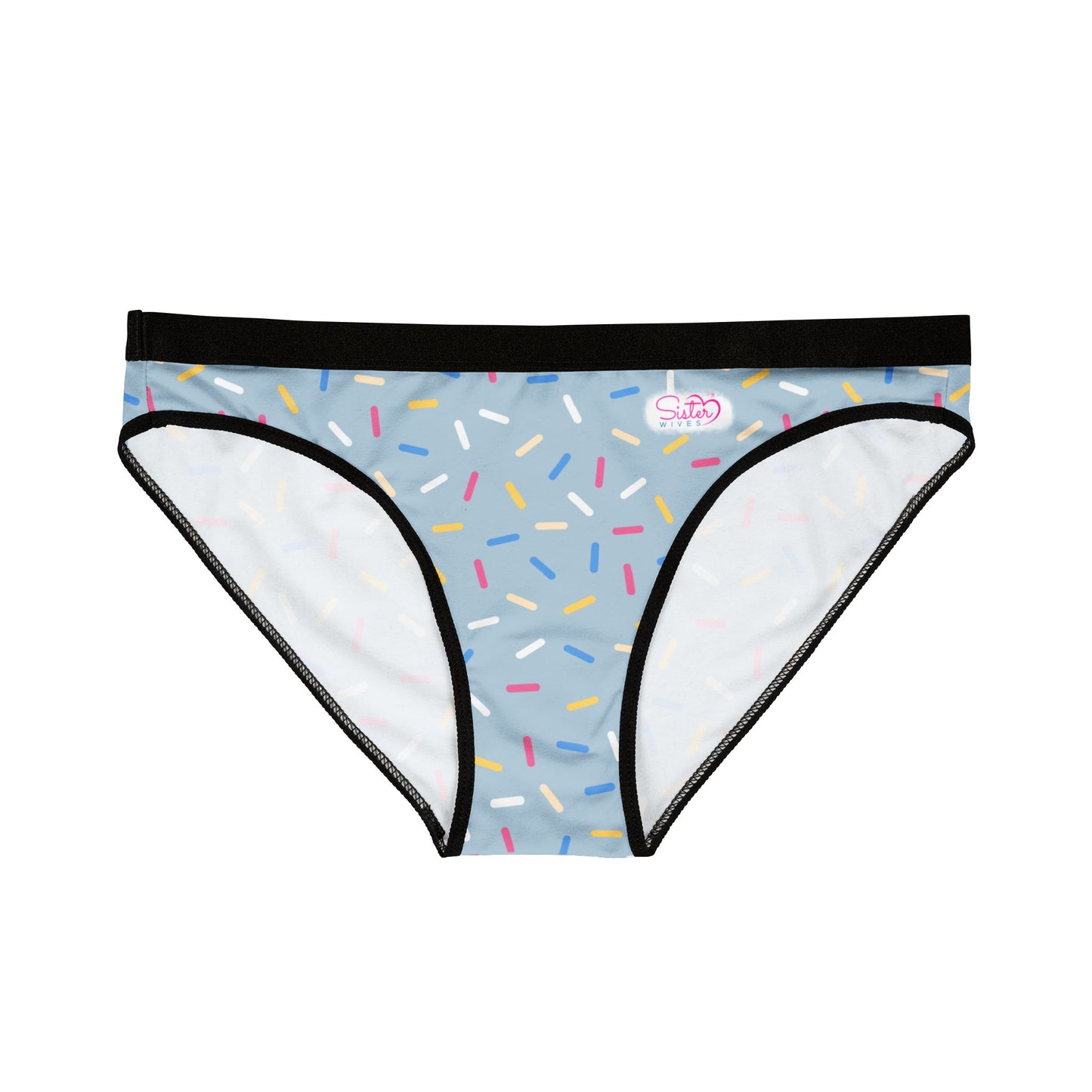 Blue Sprinkle Bikini Panties | Polyamory-Friendly Lingerie | ENM Underwear | Aesthetic Women’s Briefs | Body-Positive Intimates