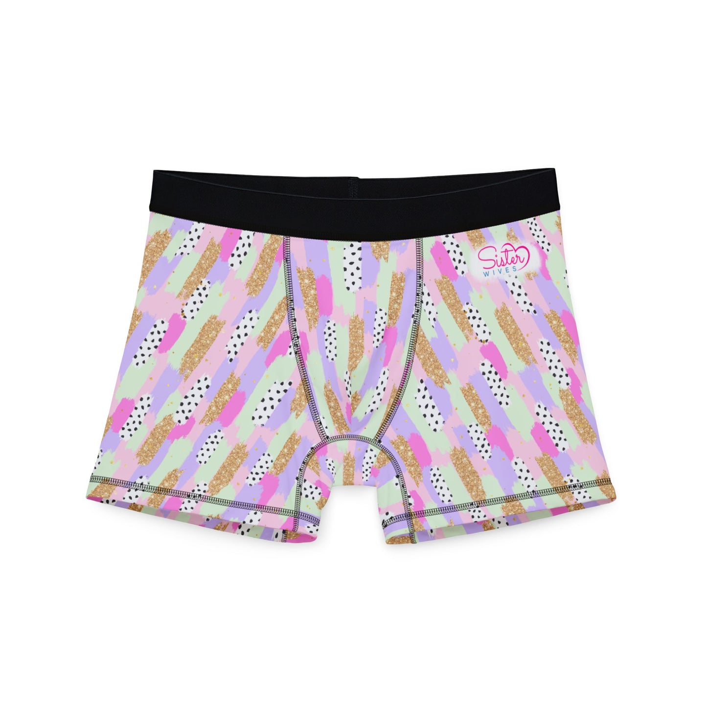 Pastel Abstract Men’s Boxer Briefs | Polyamory-Friendly Underwear | ENM Men’s Loungewear | Aesthetic Stretch Boxer Briefs | Body-Positive Intimates