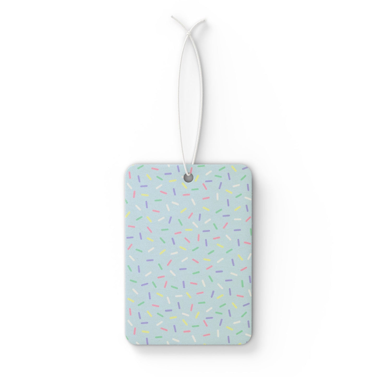 Pastel Sprinkle Car Air Freshener – Cute Confetti Aesthetic Hanging Diffuser | Pine, New Car & Black Ice Scents