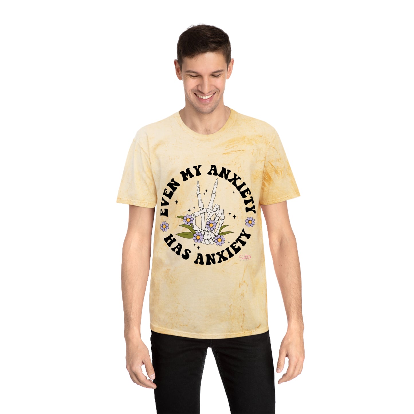 Even My Anxiety Has Anxiety T-Shirt – Funny Mental Health Shirt | Anxiety Humor Tee | Self Care Graphic Unisex Top