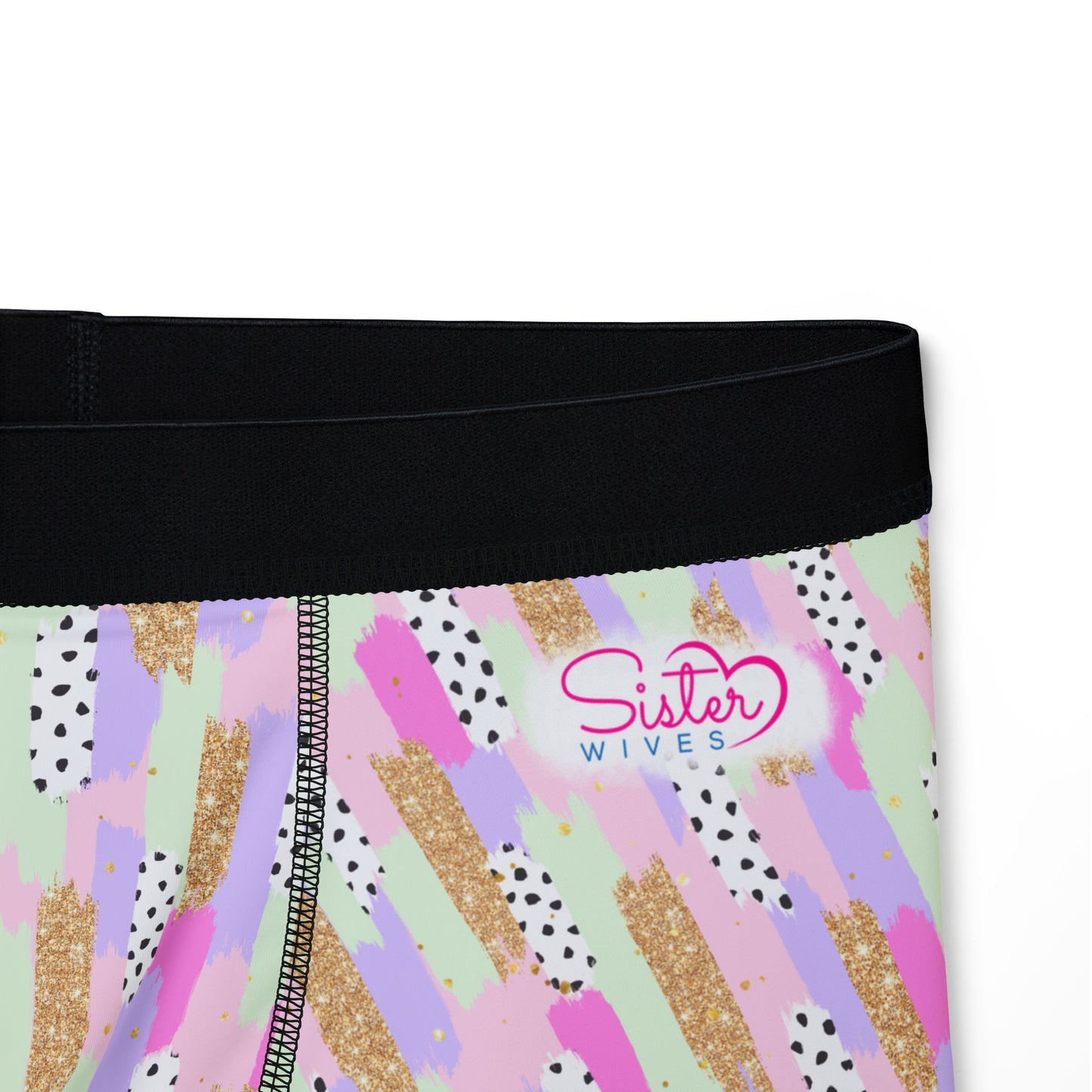 Pastel Abstract Men’s Boxer Briefs | Polyamory-Friendly Underwear | ENM Men’s Loungewear | Aesthetic Stretch Boxer Briefs | Body-Positive Intimates