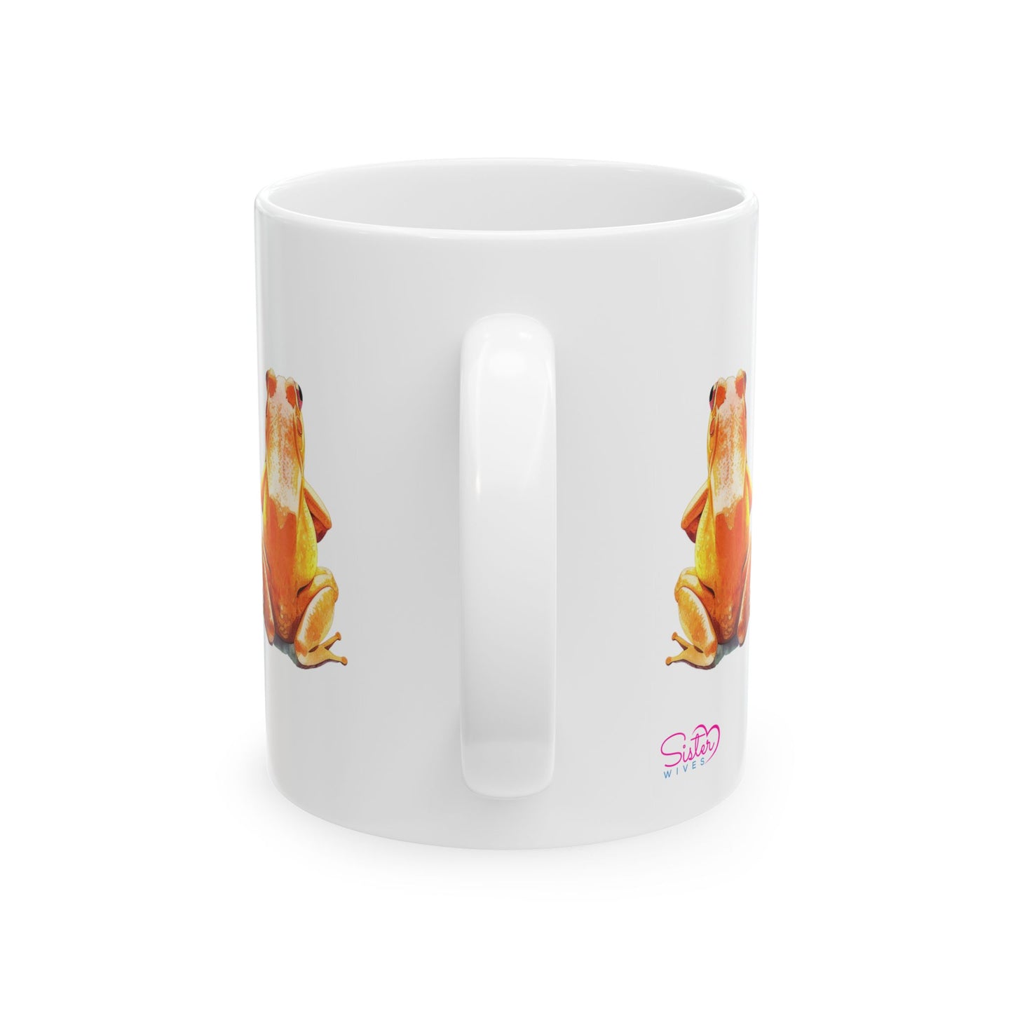 Three Frogs Mug | Chosen Family Coffee Cup | Polyamory & Sisterwives Symbol Mug | Ethical Non-Monogamy Gift | Cozy Ceramic Mug