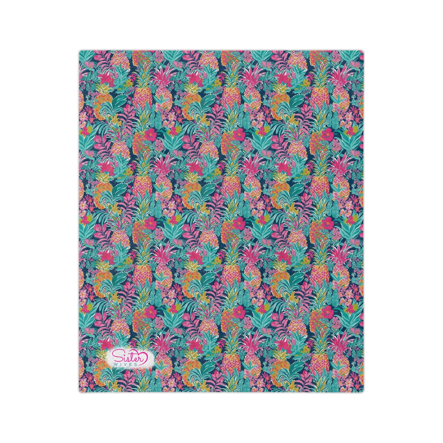Sisterwives Preppy Vibrant Pineapple Velveteen Blanket, Cozy Throw for Beach Lovers, Bright Home Decor, Perfect Gift for Summer Celebrations, Pineapple [...]