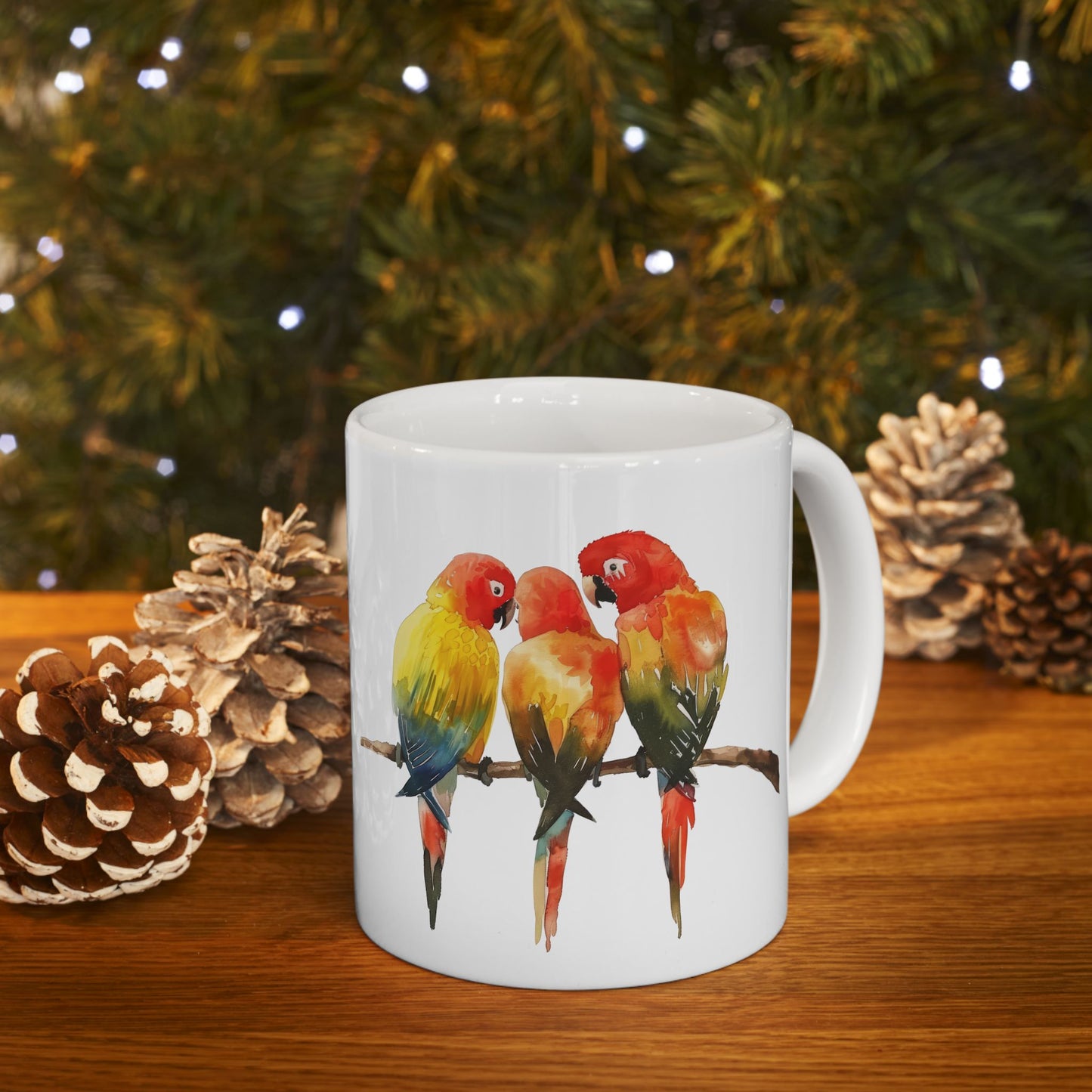 Three Birds Mug | Polyamory & Sisterwives Symbol Mug | Chosen Family Coffee Cup | Ethical Non-Monogamy Gift | Cozy Ceramic Mug