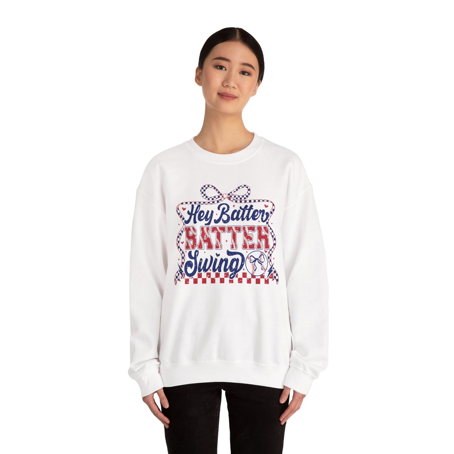 Hey Batter Batter Swing Sweatshirt | Playful Swinger Humor Pullover | ENM & Polyamory Lifestyle Apparel