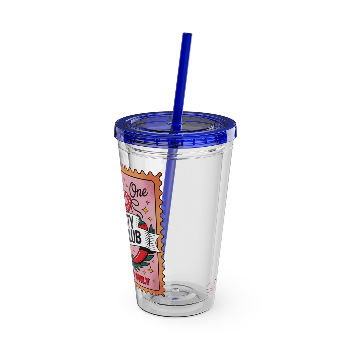 Admit One: Smutty Book Club – 16oz Sunsplash Tumbler | Polyamory Pride Cup | ENM Lifestyle Drinkware | Swinger Aesthetic Travel Cup | Spicy Romance Reader Gift | Poly, Open Relationship, Hotwife Vibes...