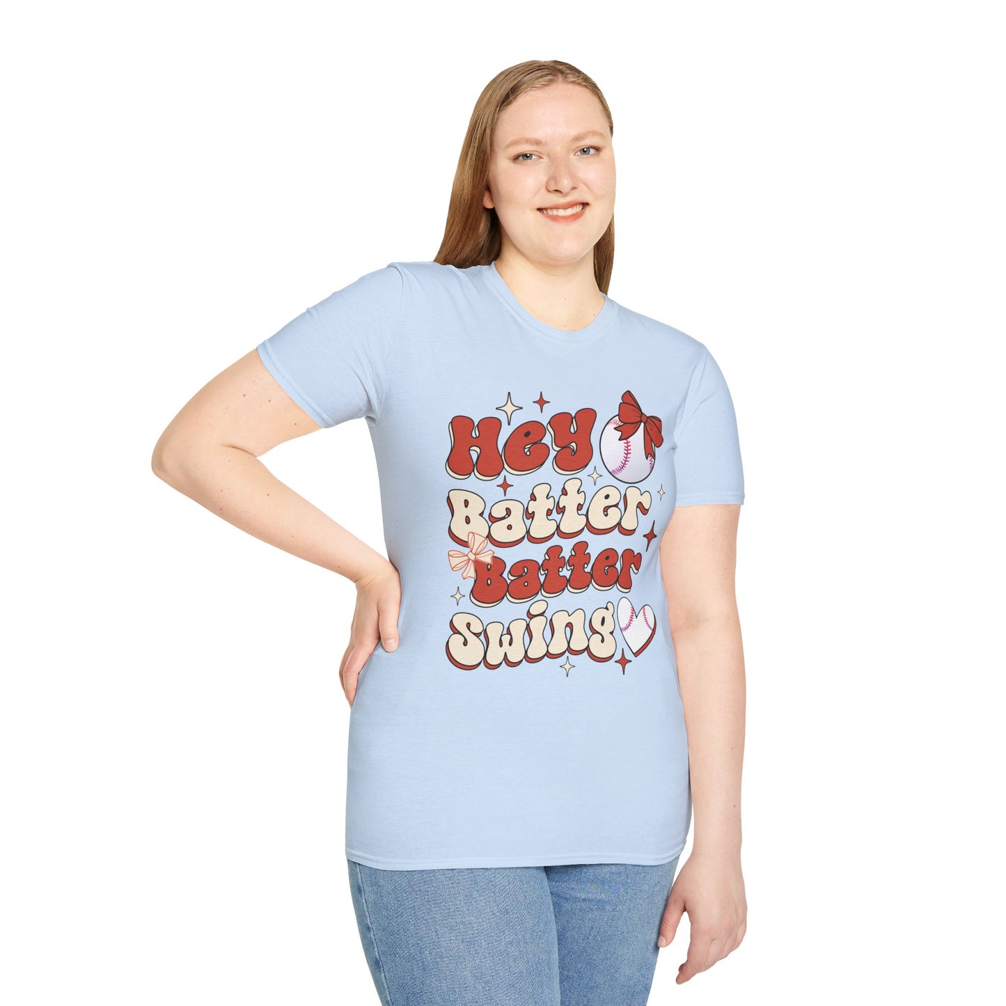 Hey Batter Batter Swing T-Shirt | Playful Swinger Humor Tee | ENM & Polyamory Lifestyle Apparel