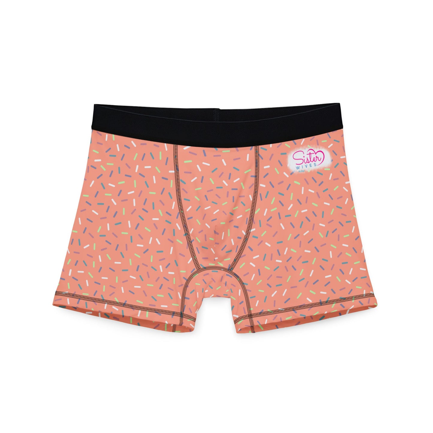 Pink Sprinkle Men’s Boxer Briefs | Polyamory-Friendly Underwear | ENM Men’s Loungewear | Aesthetic Stretch Boxer Briefs | Body-Positive Intimates