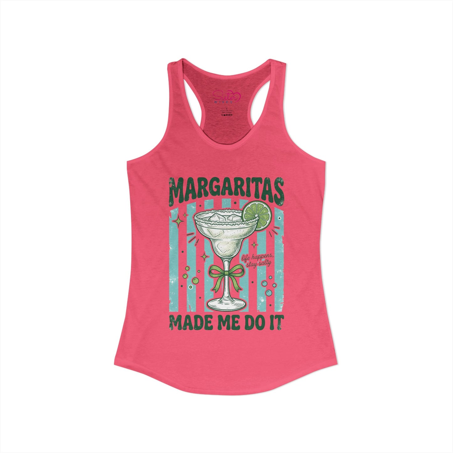 Margaritas Made Me Do It Tank Top – Funny Margarita Shirt | Summer Party Tank | Beach Vacation Outfit