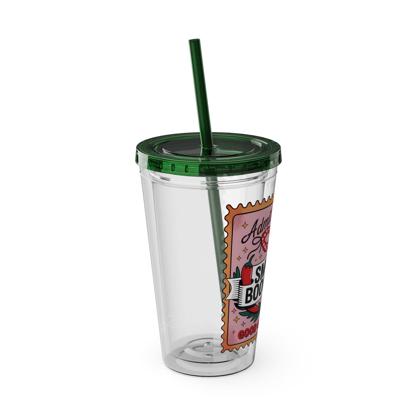 Admit One: Smutty Book Club – 16oz Sunsplash Tumbler | Polyamory Pride Cup | ENM Lifestyle Drinkware | Swinger Aesthetic Travel Cup | Spicy Romance Reader Gift | Poly, Open Relationship, Hotwife Vibes...