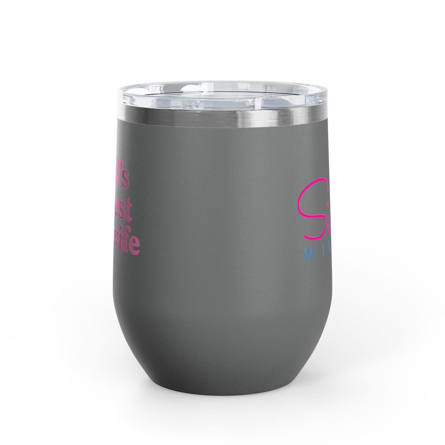 Sister Wives Worlds Okayest Sisterwife, 12oz Insulated Cup, Perfect Gift for Weddings, Anniversaries, or Celebrations, Fun Drinkware