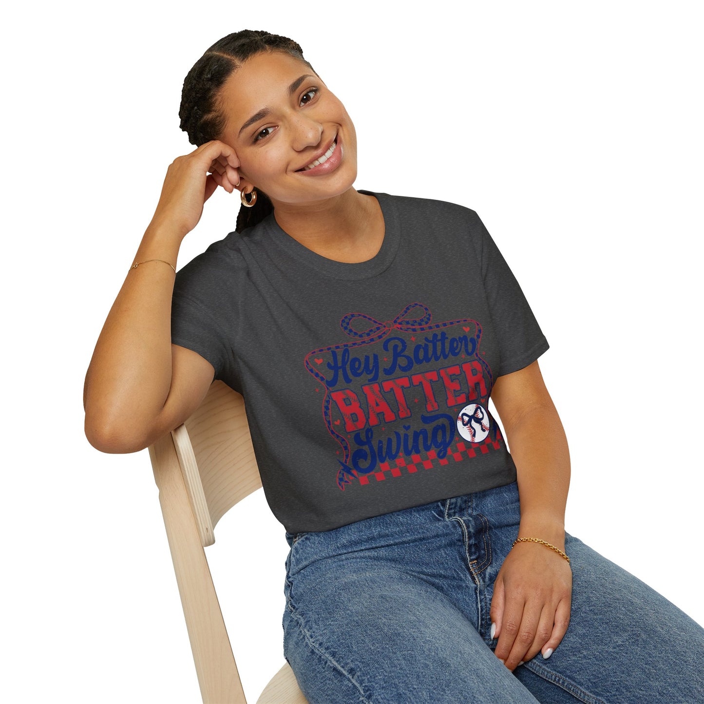 Hey Batter Batter Swing T-Shirt | Playful Swinger Humor Tee | ENM & Polyamory Lifestyle Apparel