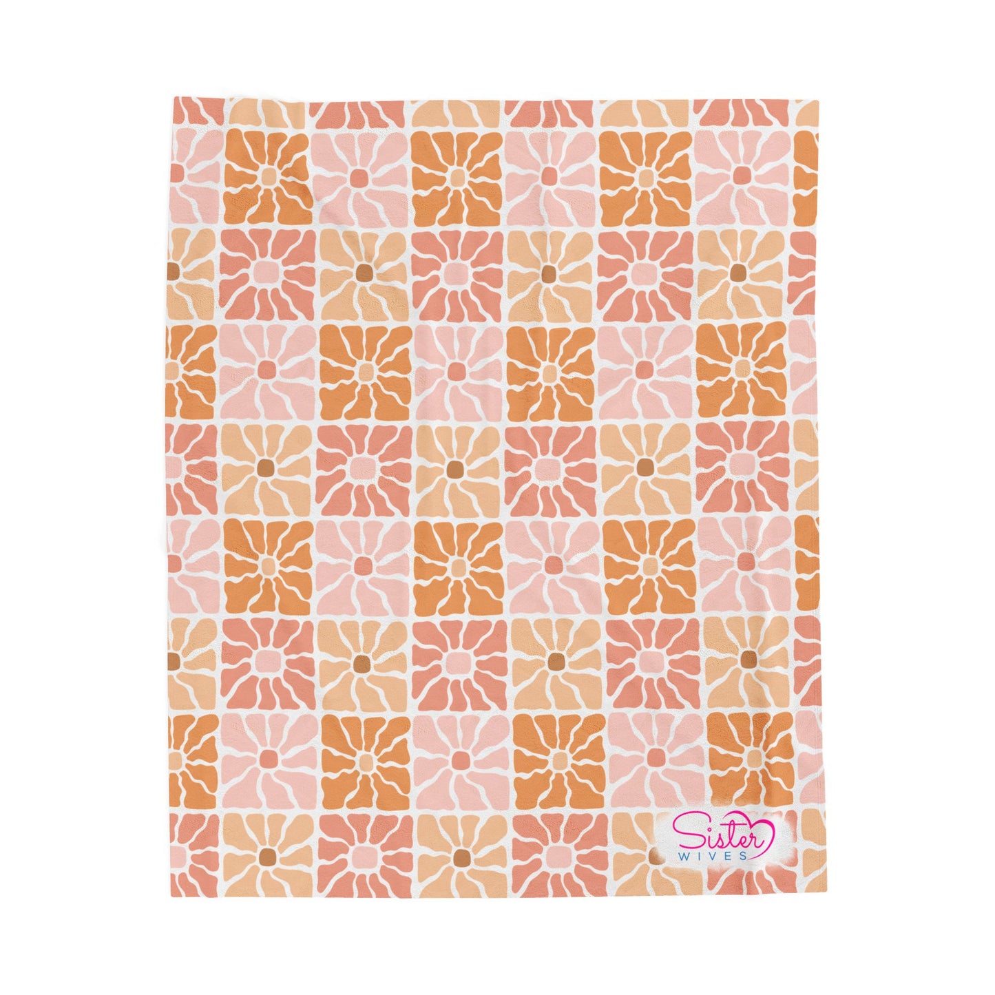 Boho Floral Throw Blanket – Cozy Botanical Home Decor | Polyamory & ENM Friendly