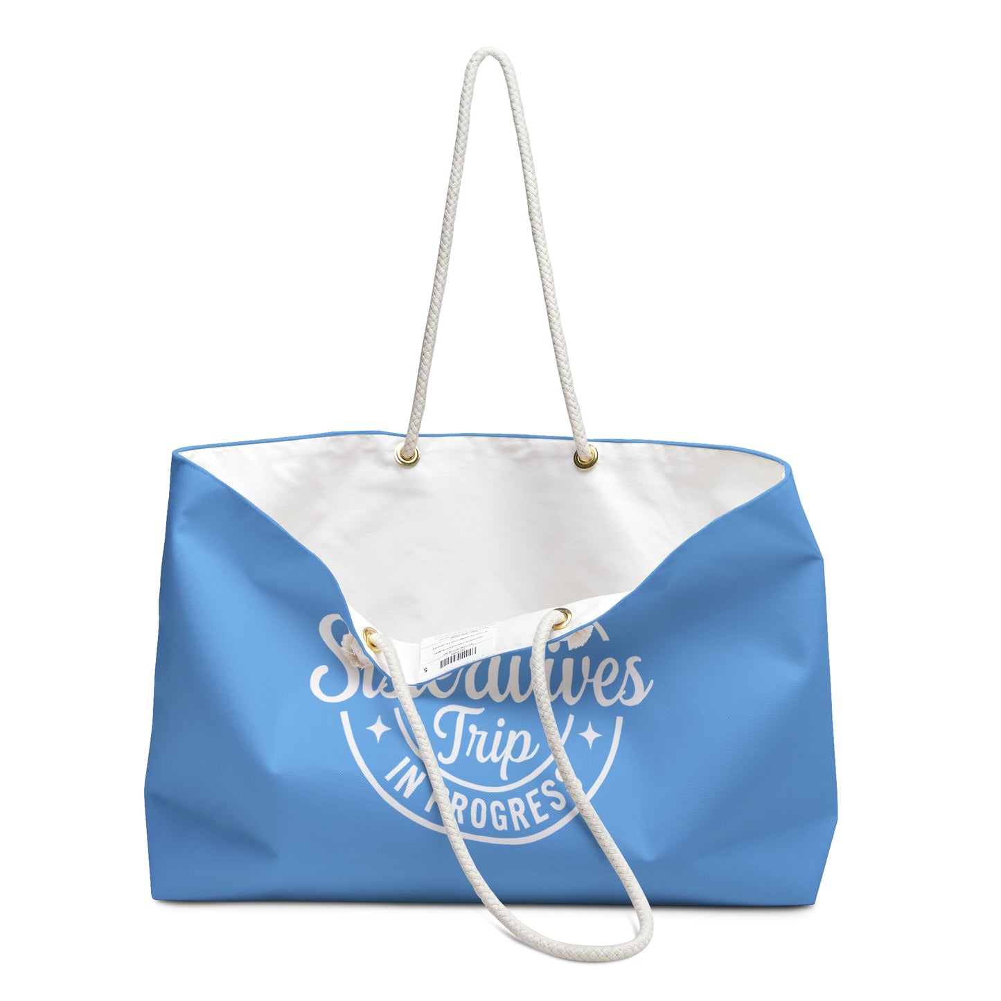 WARNING Sister Wives Trip in Progress Weekender Bag Blue - Perfect for Girls' Trips, Weekend Getaways, Travel, Unique Gift for Her, Fun Group Travel Accessory