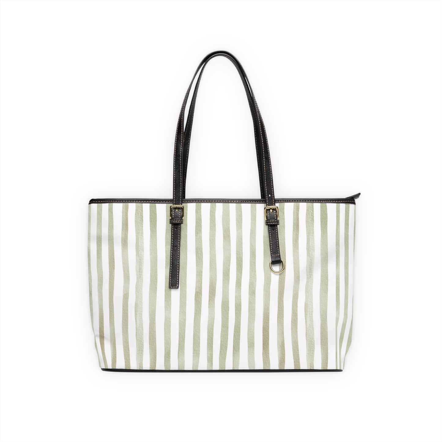 XL Stripe Shoulder Purse – Polyamory Sisterwives ENM Friendly Tote | Swinger Lifestyle Handbag | Soft Blush Minimalist Weekend Bag
