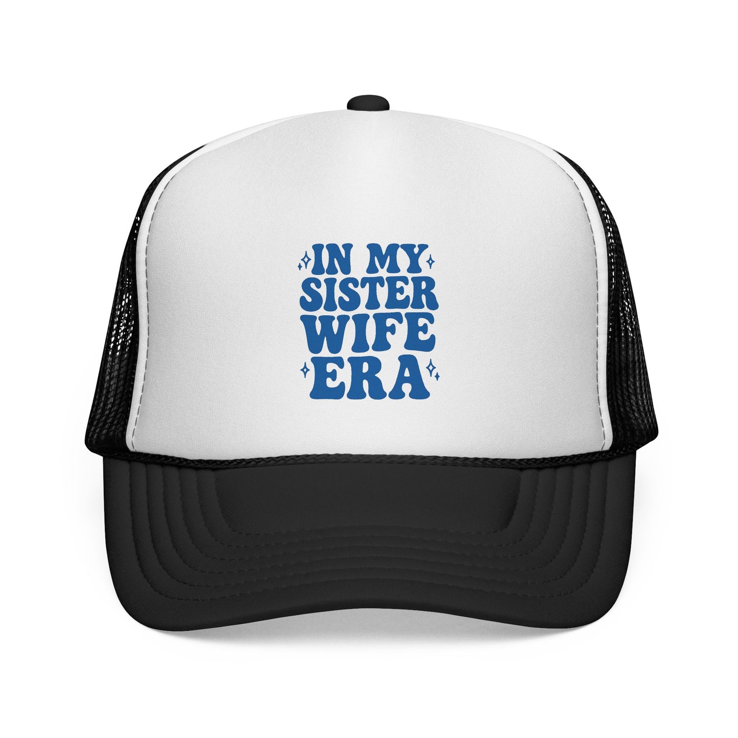 Blue In My Sisterwife Era Trucker Hat – Retro Mesh Cap, Adjustable Snapback
