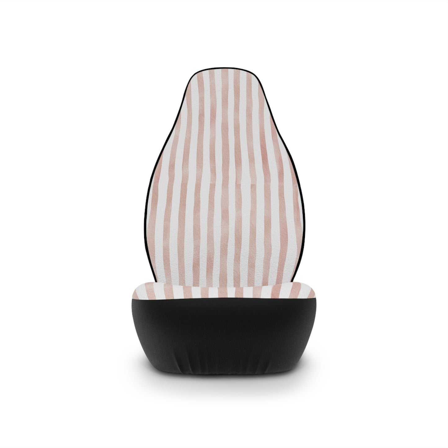 Pink Stripe Car Seat Covers – Minimalist Boho Auto Decor | Polyamory & ENM Friendly