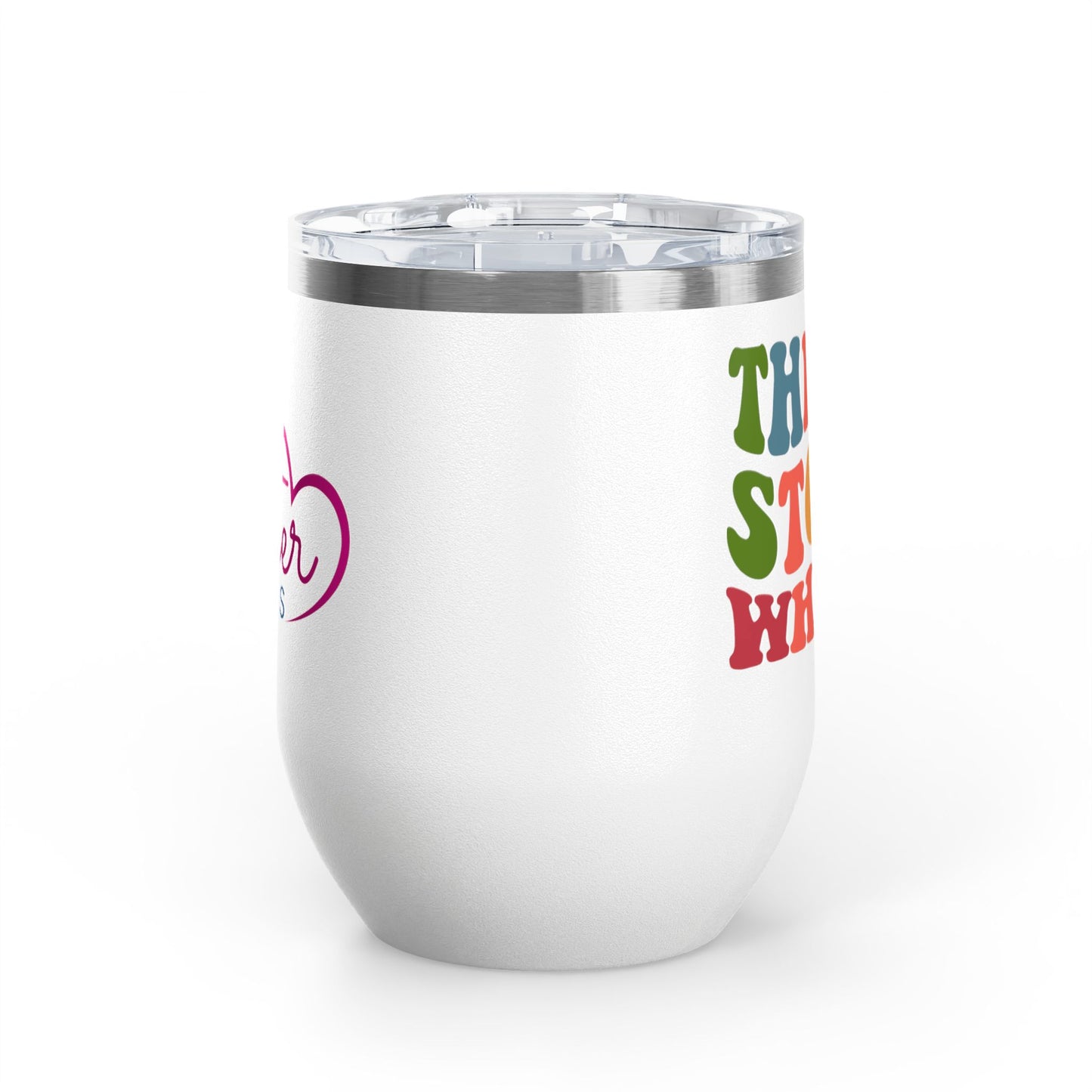 Thrift Store Whore Insulated Wine Tumbler Funny Thrifting Cup | Polyamory & ENM Friendly Drinkware