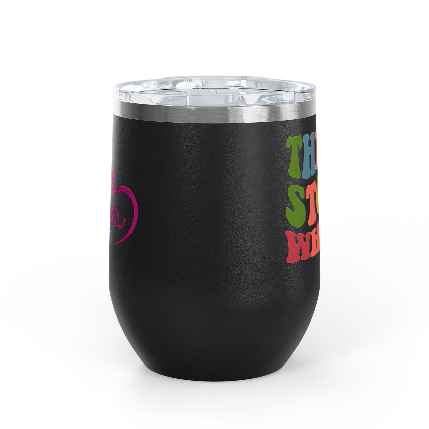 Thrift Store Whore Insulated Wine Tumbler Funny Thrifting Cup | Polyamory & ENM Friendly Drinkware