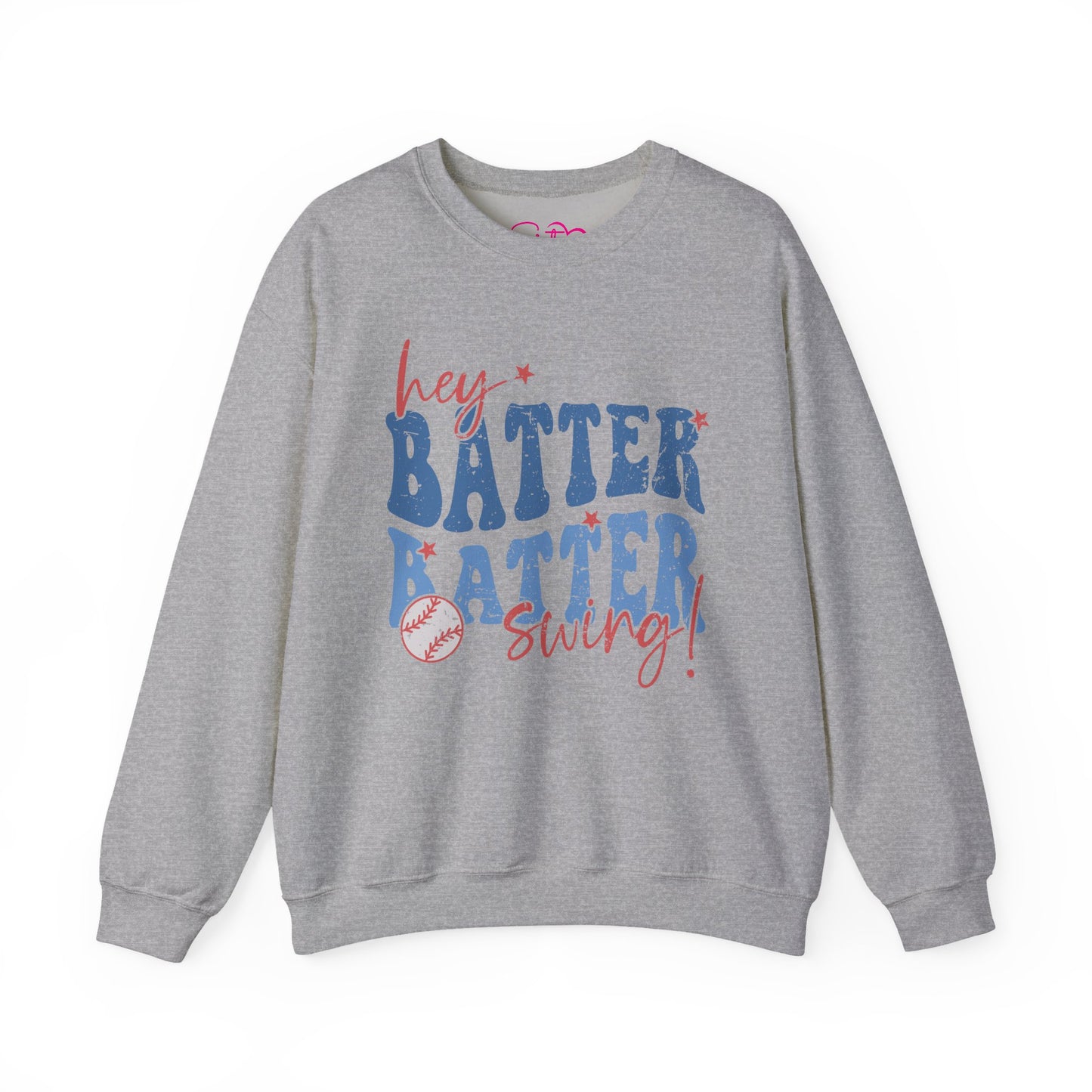 Hey Batter Batter Swing Sweatshirt | Playful Swinger Humor Pullover | ENM & Polyamory Lifestyle Apparel