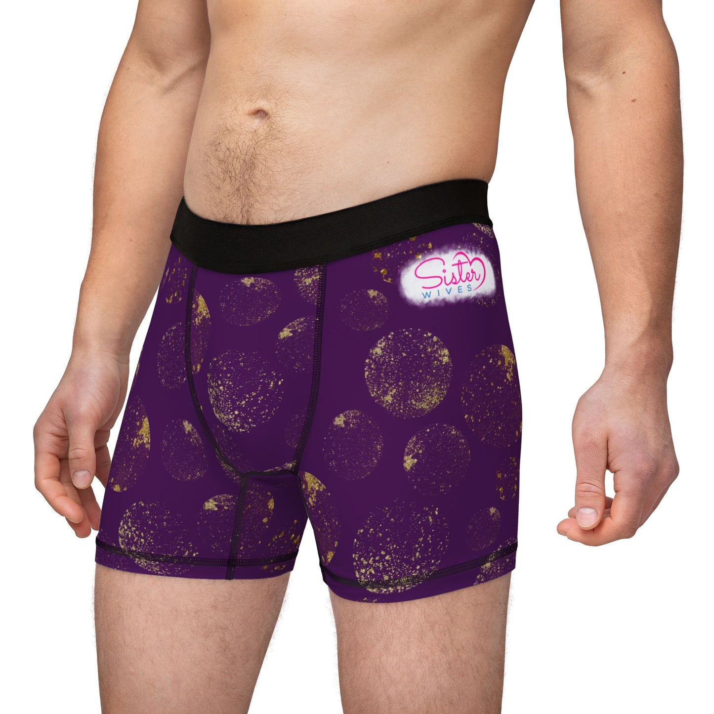 Celestial Polyamory Men’s Boxer Briefs – Astrology & Cosmic Underwear | ENM, Non-Monogamy & Pride-Friendly Intimates