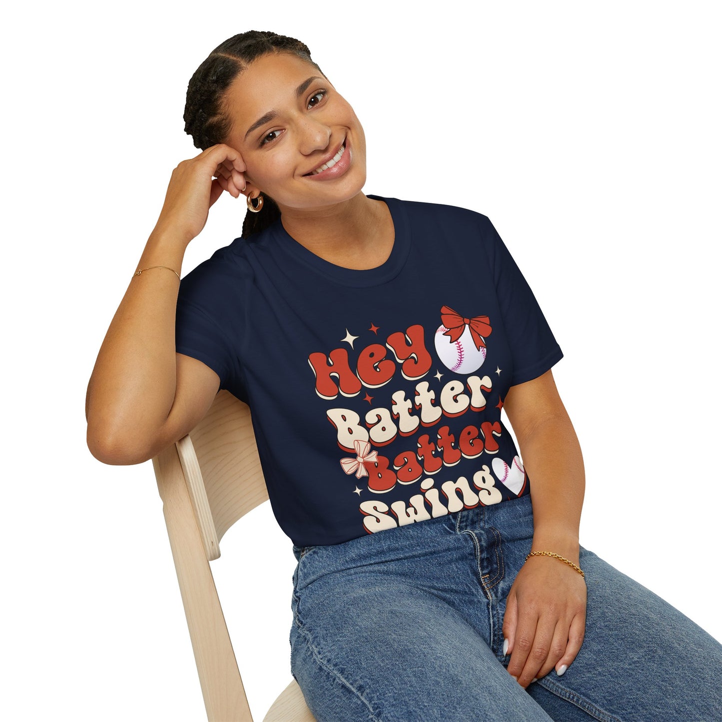Hey Batter Batter Swing T-Shirt | Playful Swinger Humor Tee | ENM & Polyamory Lifestyle Apparel