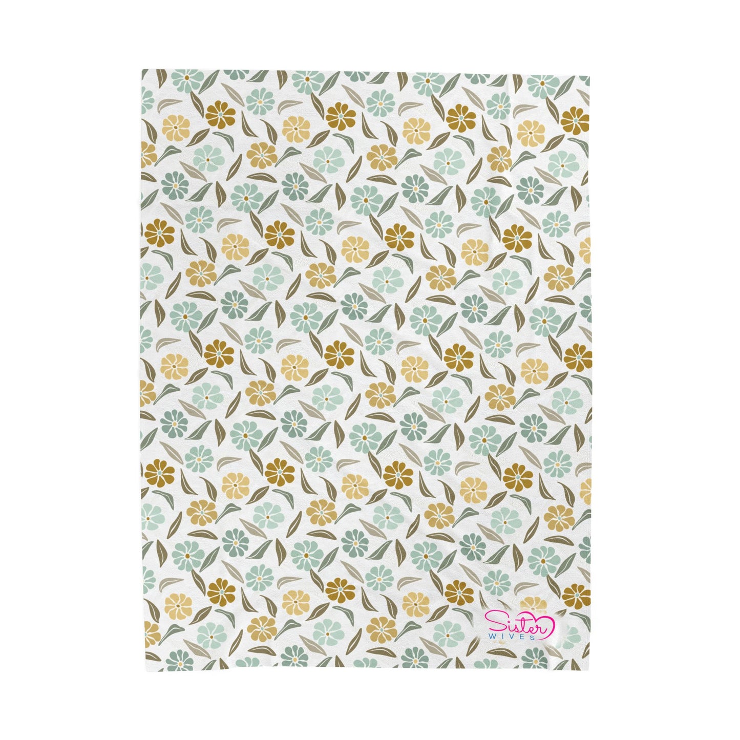 Boho Floral Throw Blanket – Cozy Botanical Home Decor | Polyamory & ENM Friendly