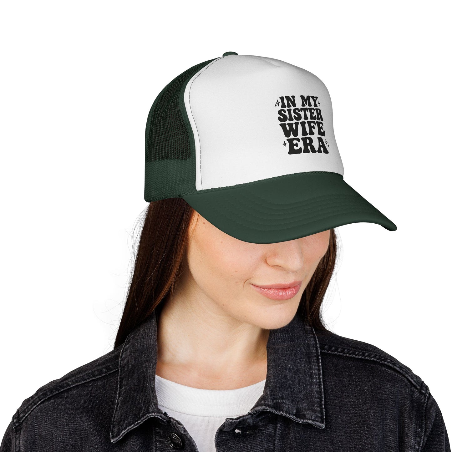 In My Sisterwife Era Trucker Hat – Retro Mesh Cap, Adjustable Snapback