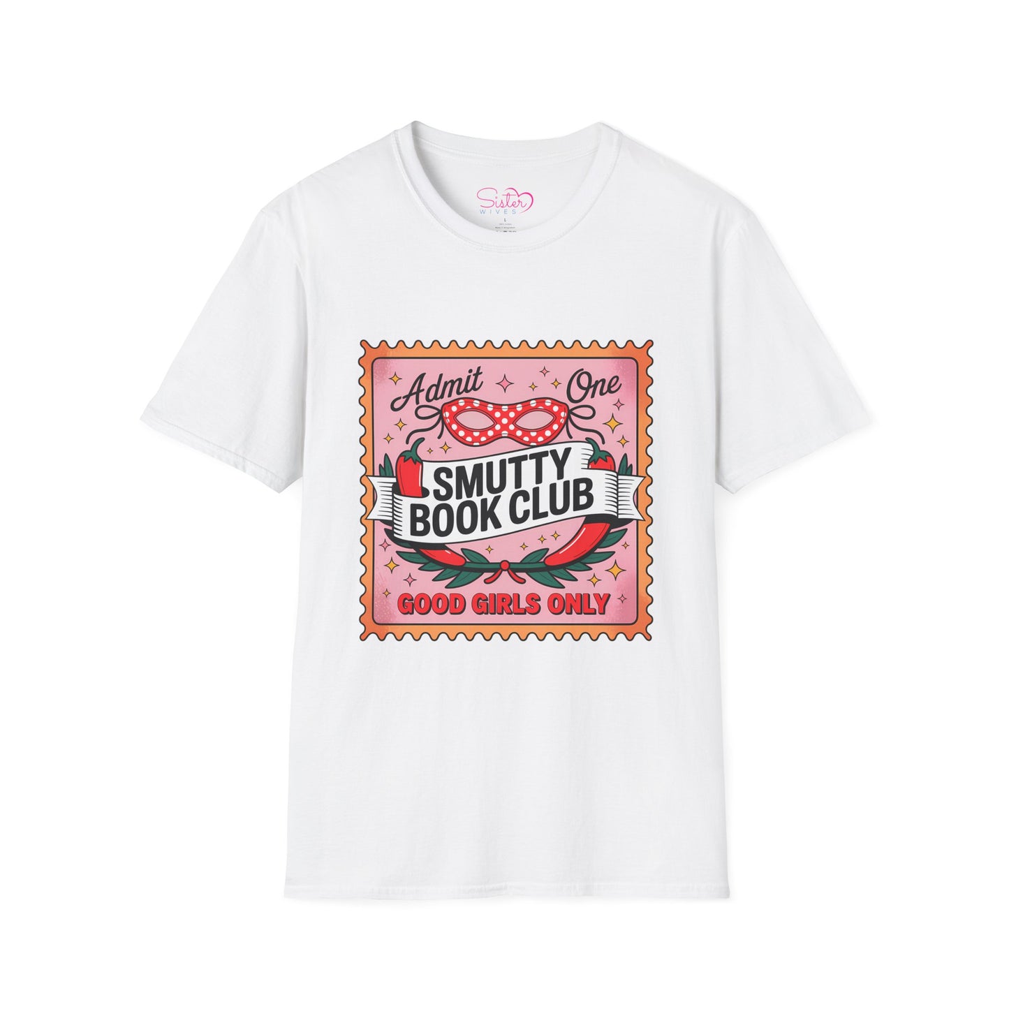 Smutty Book Club Shirt Adult Only Spicy Romance Tee, Booktok Reader Shirt, Sex Positive Poly-Friendly Unisex Gildan 64000