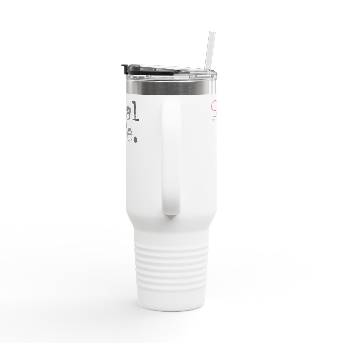 Feral Wife 40oz Tumbler | Insulated Travel Mug with Handle & Straw | Wifey Lifestyle Cup | ENM & Polyamory Gift