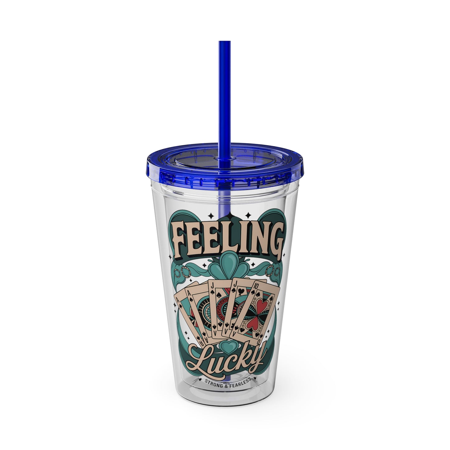 Feeling Lucky? Swinger Lifestyle 16oz Sunsplash Tumbler | Polyamory Pride Cup | ENM Drinkware | Ethical Non-Monogamy Gift | Open Relationship Aesthetic | Lifestyle Party Travel Cup