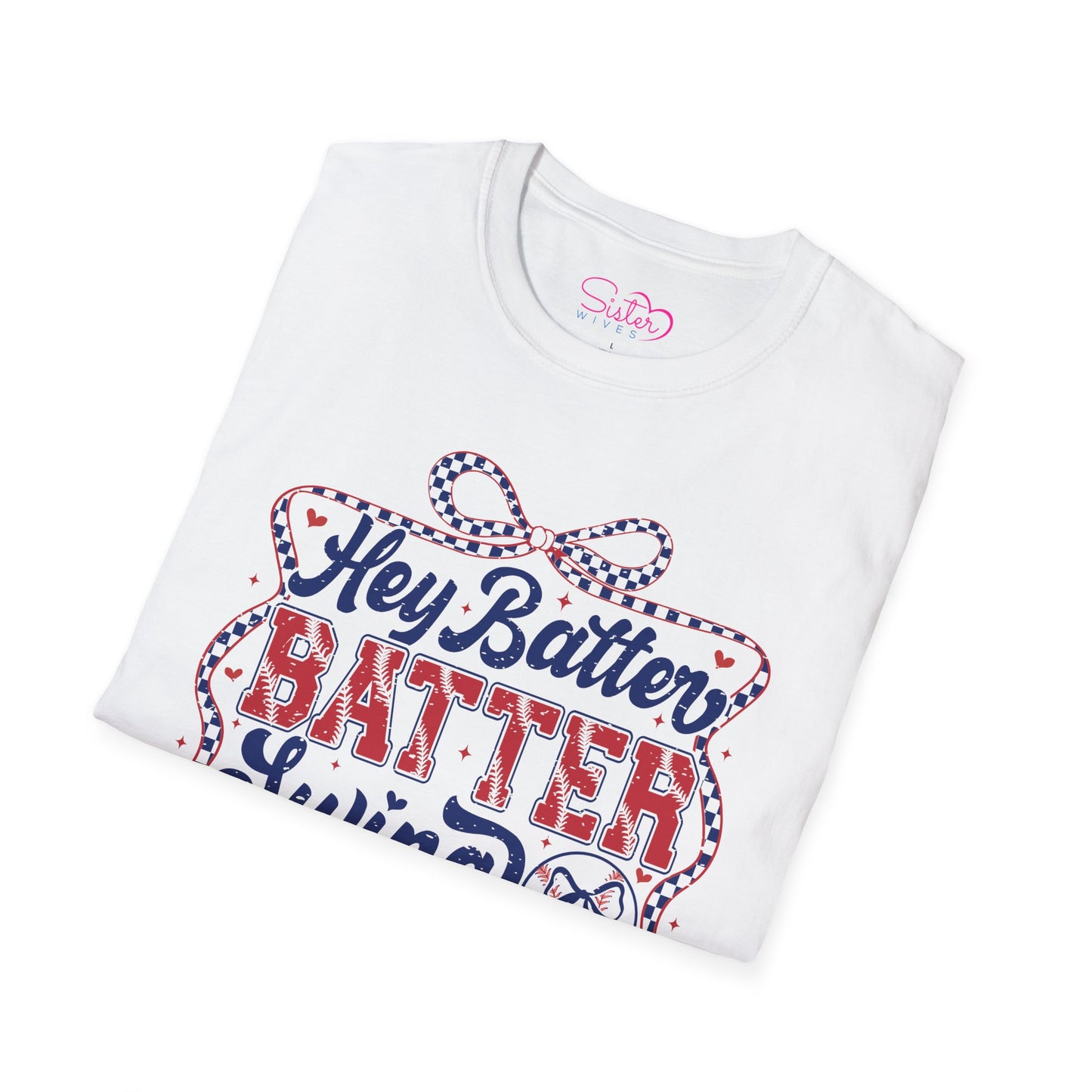 Hey Batter Batter Swing T-Shirt | Playful Swinger Humor Tee | ENM & Polyamory Lifestyle Apparel