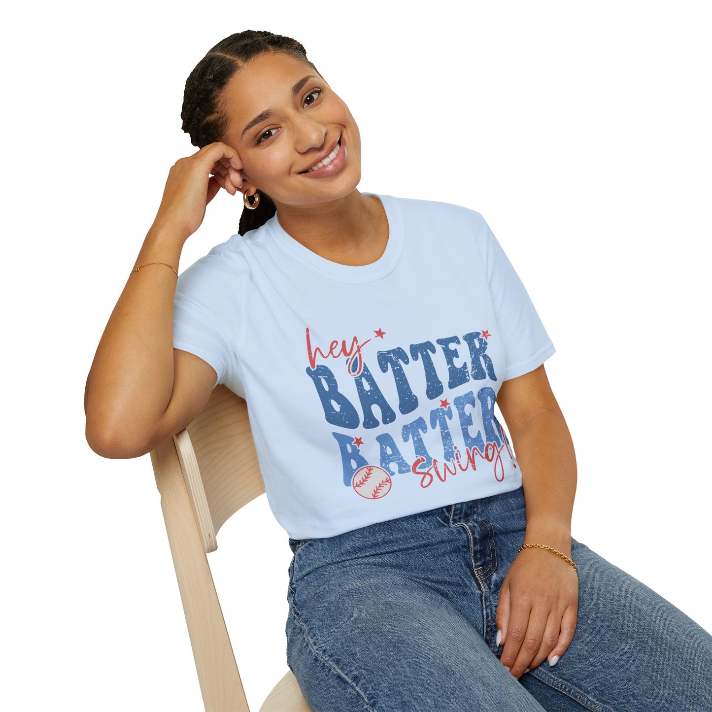 Hey Batter Batter Swing T-Shirt | Playful Swinger Humor Tee | ENM & Polyamory Lifestyle Apparel