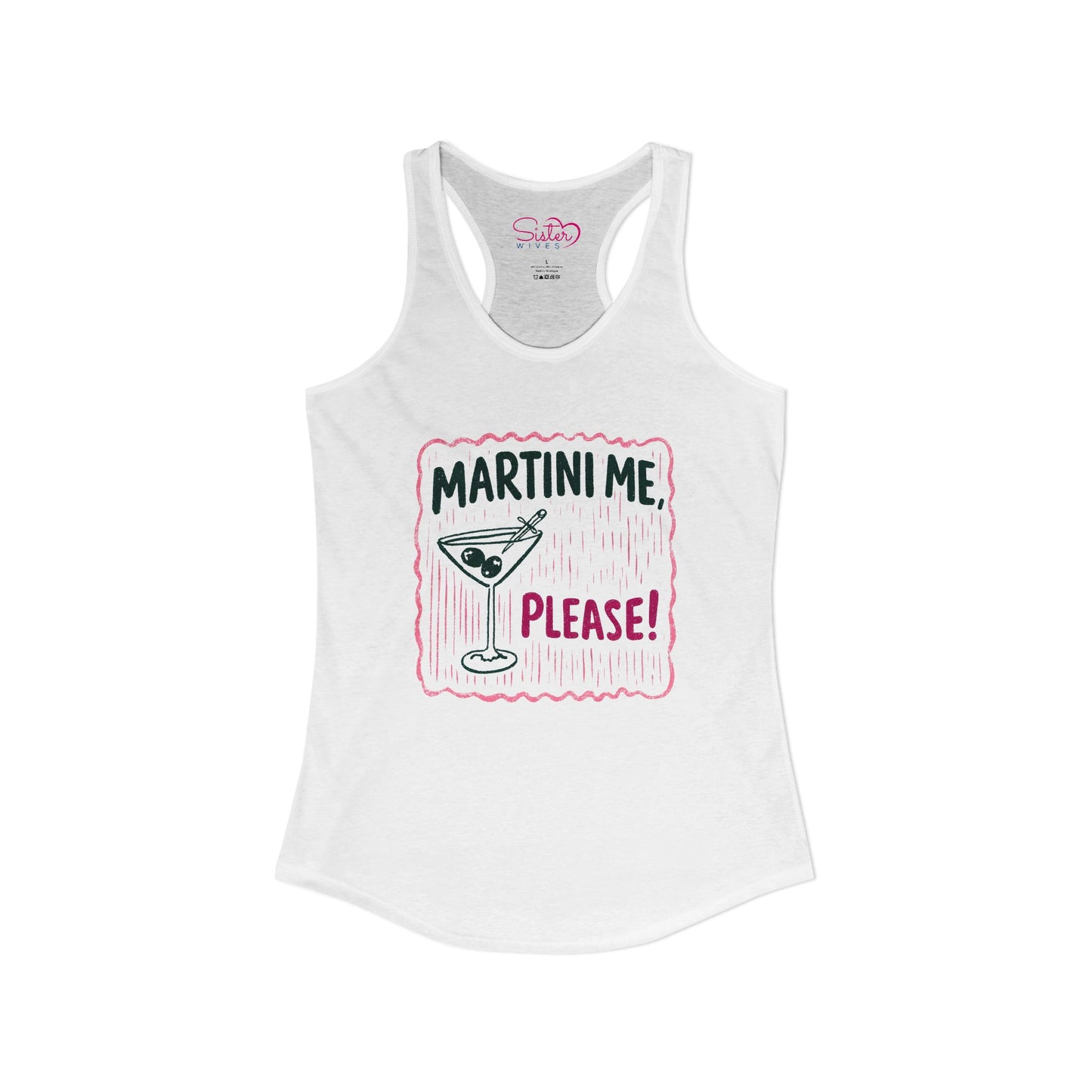 Martini Me Please Tank Top – Funny Martini Shirt | Girls Trip Outfit | Bachelorette Party Tank