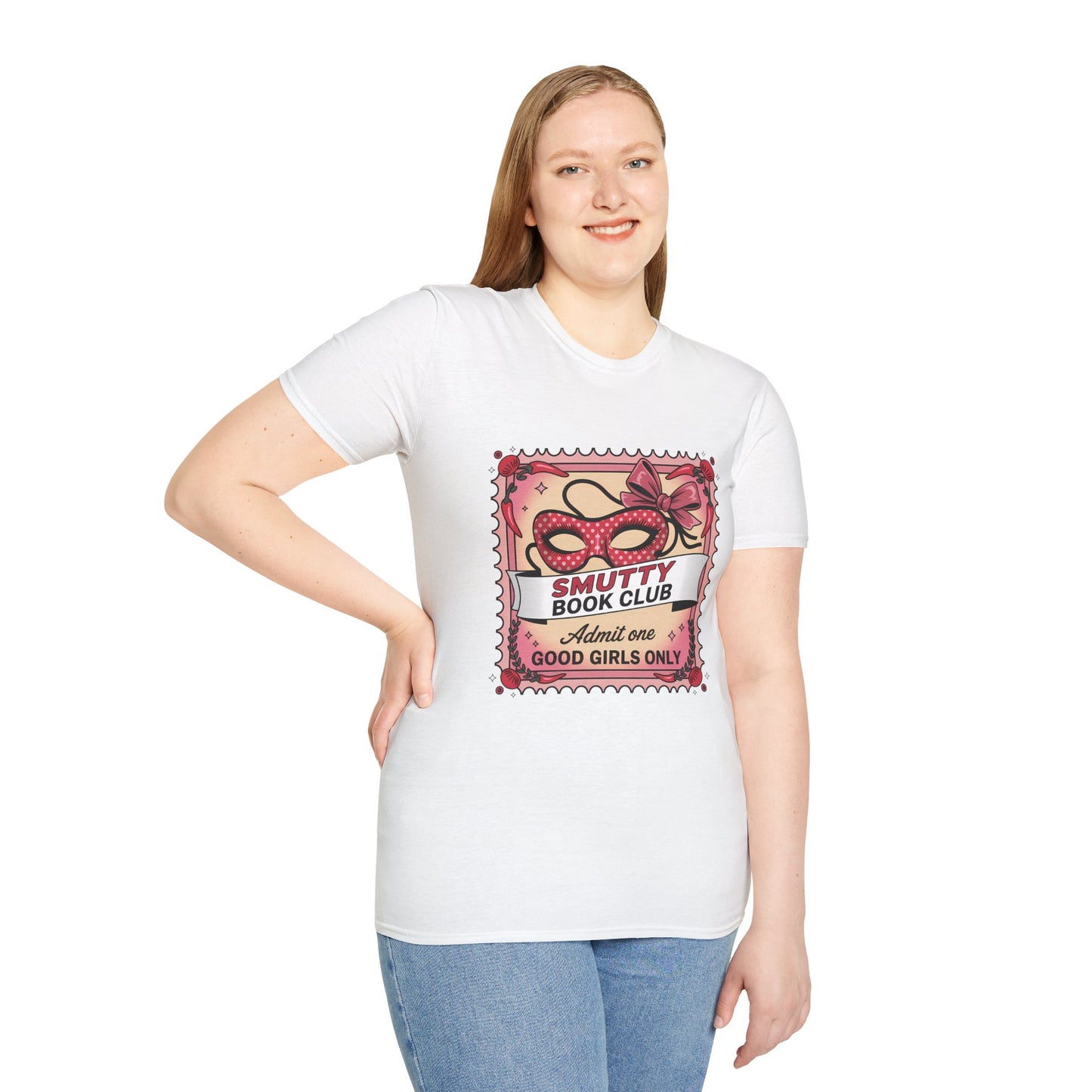 Smutty Book Club Shirt Adult Only Spicy Romance Tee, Booktok Reader Shirt, Sex Positive Poly-Friendly Unisex Gildan 64000