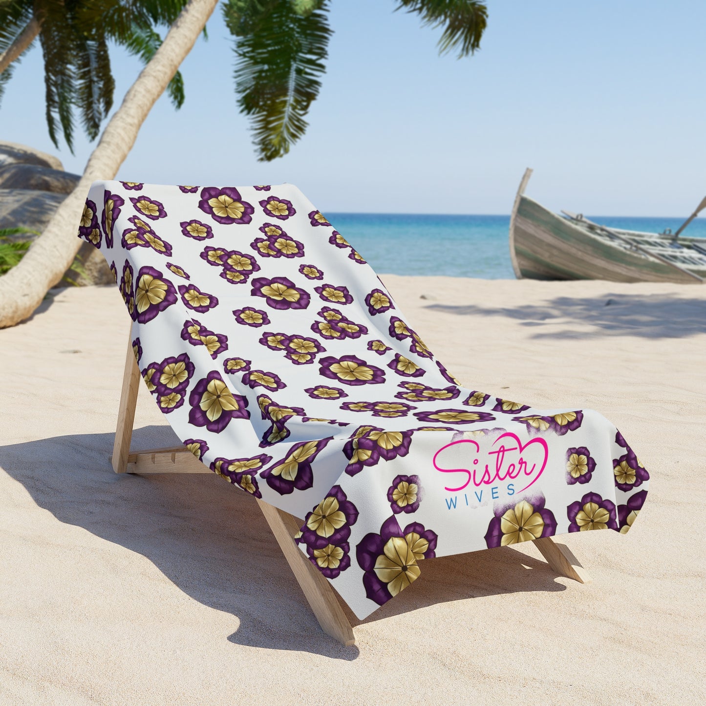 Celestial Zodiac Polyamory Beach Towel | ENM & Non-Monogamy Friendly Astrology, Zodiac & Magical Aesthetic Pool Towel