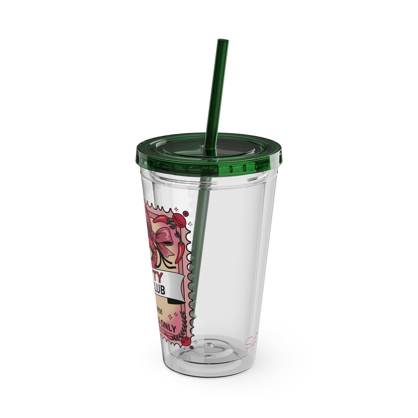 Admit One: Smutty Book Club – 16oz Sunsplash Tumbler | Polyamory Pride Cup | ENM Lifestyle Drinkware | Swinger Aesthetic Travel Cup | Spicy Romance Reader Gift | Poly, Open Relationship,...