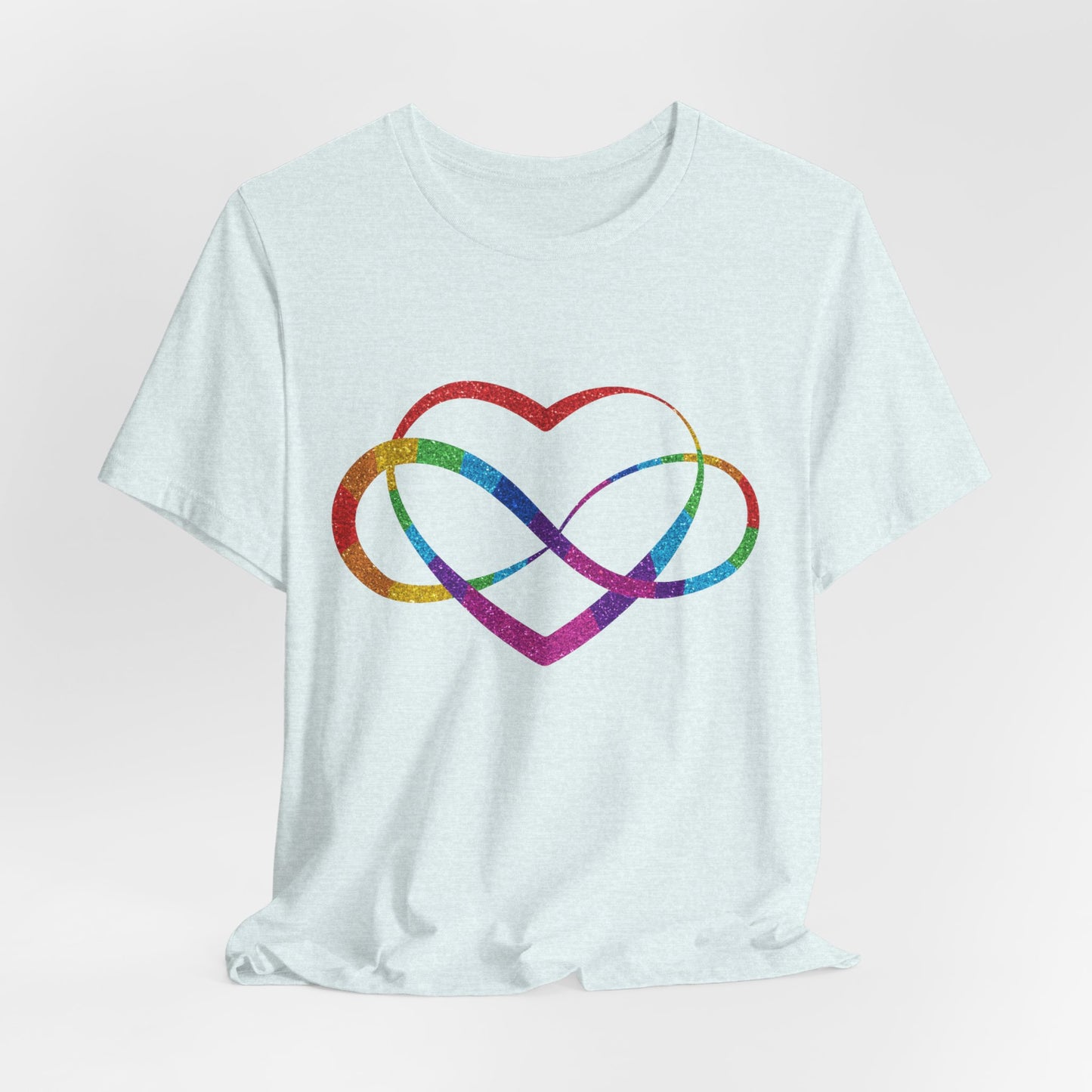Polyamory Heart T-Shirt – Ethical Non-Monogamy Unisex Tee | Rainbow Poly Pride & Inclusive Love Shirt