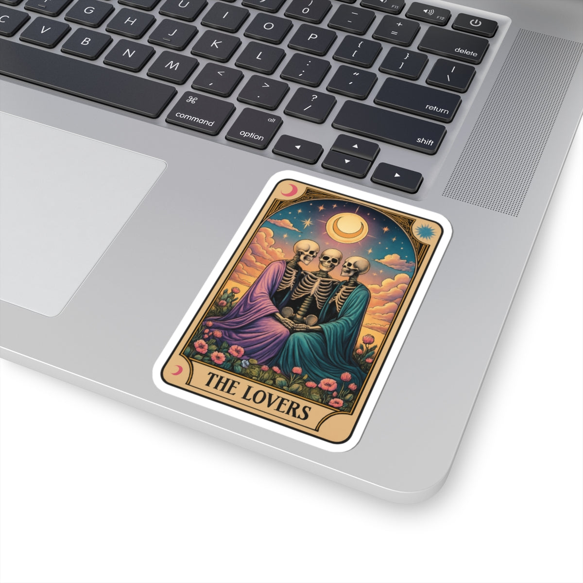 Lovers Tarot-Inspired Kiss-Cut Stickers | The Lovers Design | Aesthetic Laptop Decals, Cute Gift, Boho Decor, Halloween Decor