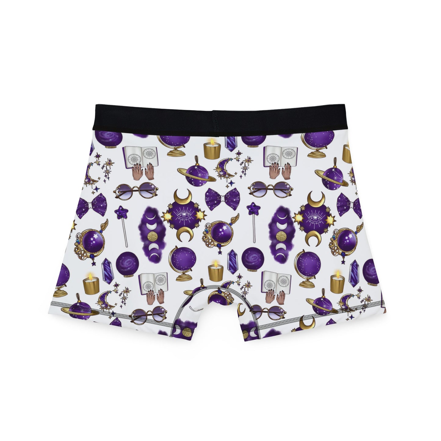 Celestial Polyamory Men’s Boxer Briefs – Astrology & Cosmic Underwear | ENM, Non-Monogamy & Pride-Friendly Intimates
