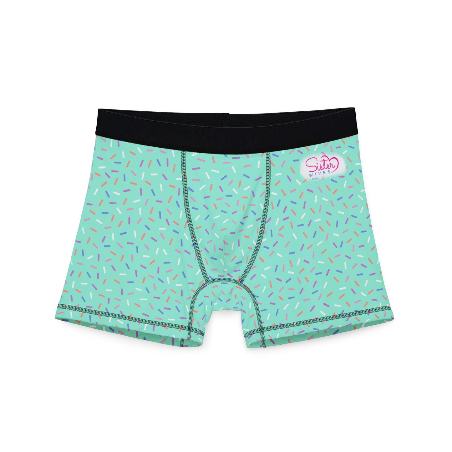 Blue Sprinkle Men’s Boxer Briefs | Polyamory-Friendly Underwear | ENM Men’s Loungewear | Aesthetic Stretch Boxer Briefs | Body-Positive Intimates