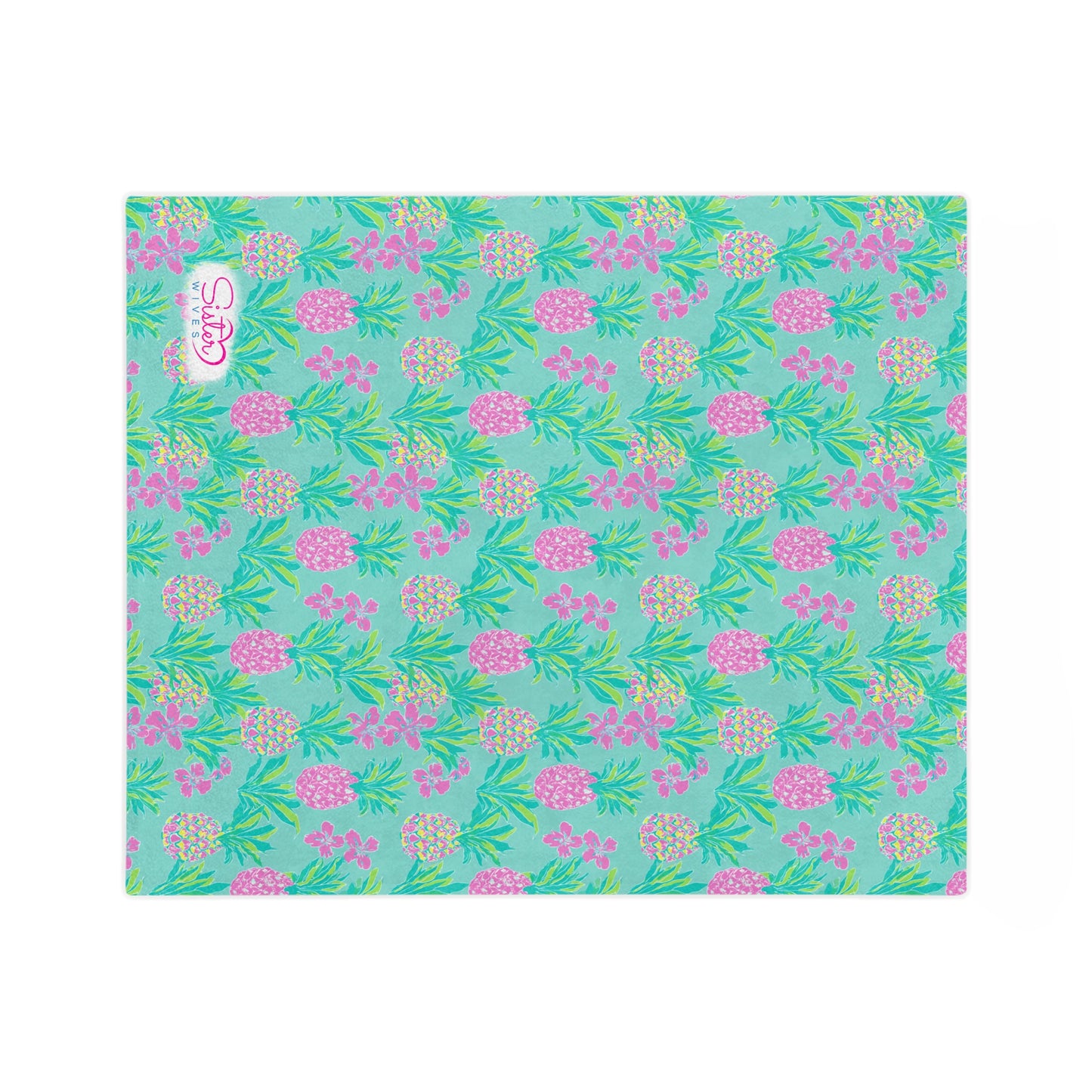 Sisterwives Preppy Turquoise Pineapple Velveteen Blanket, Cozy Throw for Beach Lovers, Bright Home Decor, Perfect Gift for Summer Celebrations, Pineapple [...]