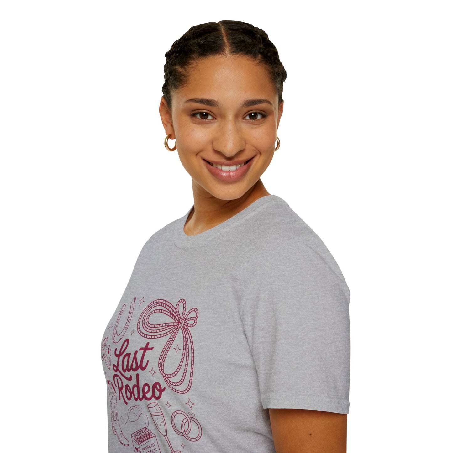 Last Rodeo Shirt – Cowgirl Bachelorette Party Tee, Western Bride Shirt, Poly-Friendly Wedding Weekend T-Shirt, Unisex Gildan 64000