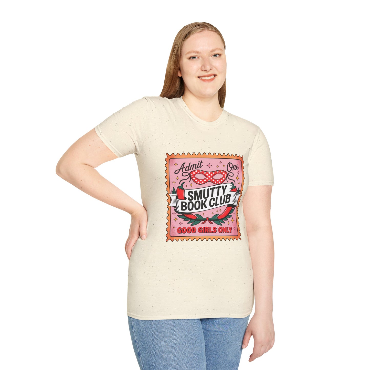 Smutty Book Club Shirt Adult Only Spicy Romance Tee, Booktok Reader Shirt, Sex Positive Poly-Friendly Unisex Gildan 64000