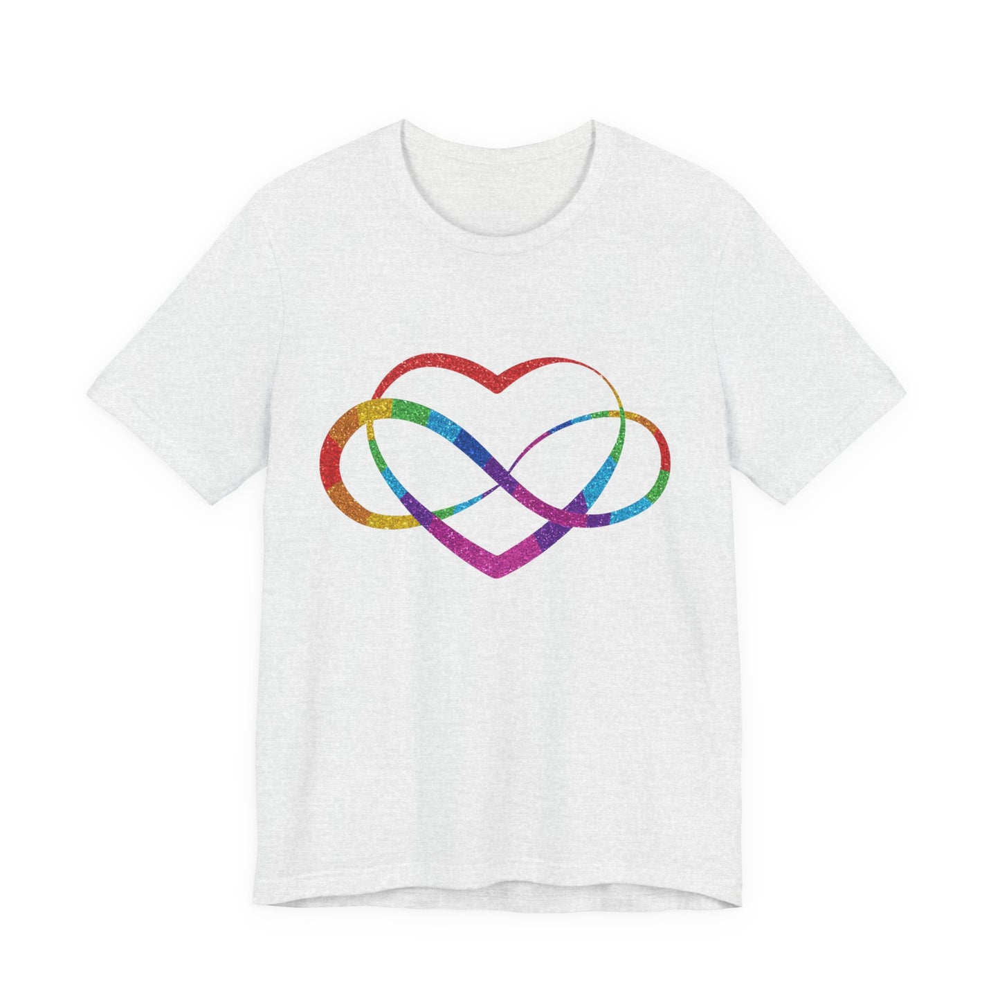Polyamory Heart T-Shirt – Ethical Non-Monogamy Unisex Tee | Rainbow Poly Pride & Inclusive Love Shirt
