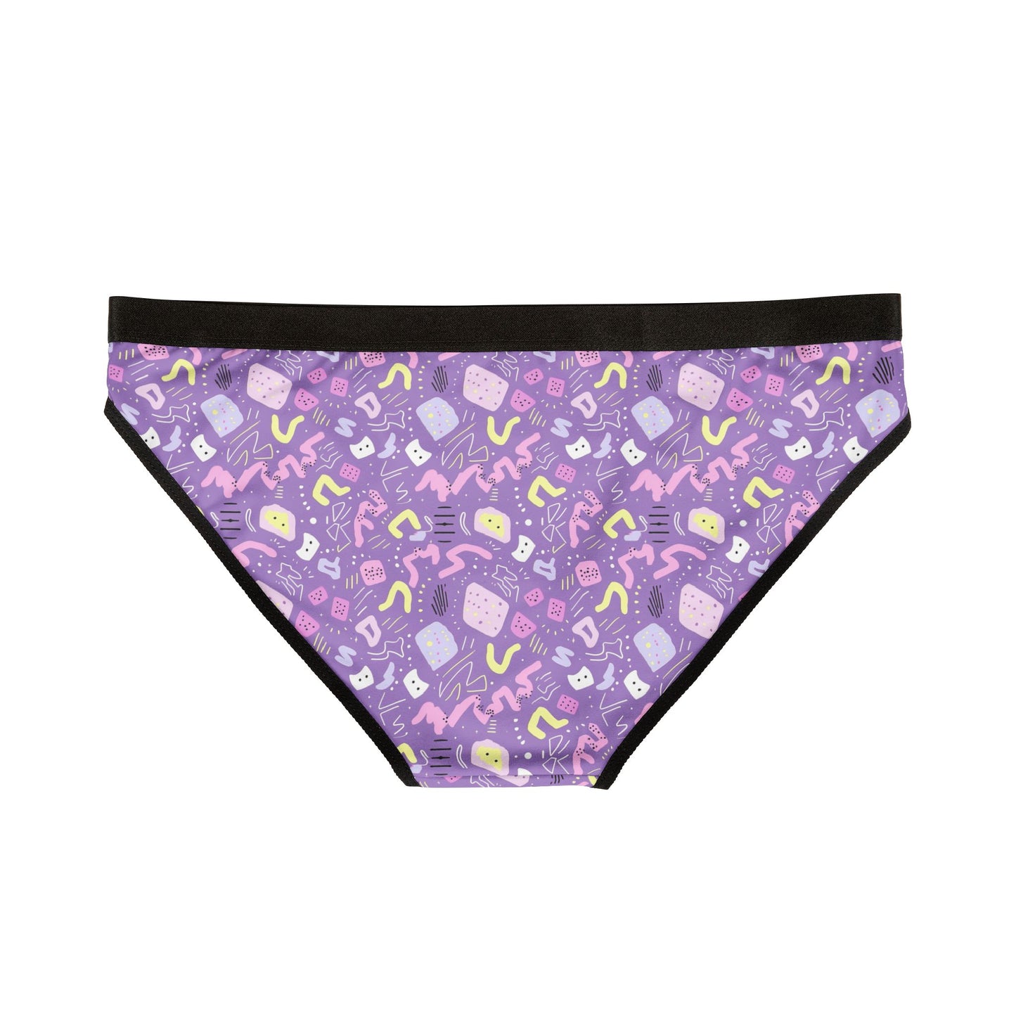 Sisterwives Retro Purple Pastel Print Women's Underwear, Vibrant Lingerie, Comfortable Panties, Gift for Her, Everyday Essentials, Colorful Intimates