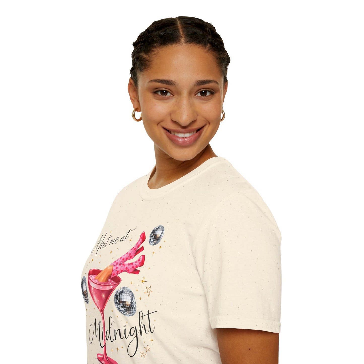 Meet Me at Midnight Shirt – Cocktail Party Graphic Tee, Flirty Night Out Shirt, Poly-Friendly ENM Unisex Gildan 64000