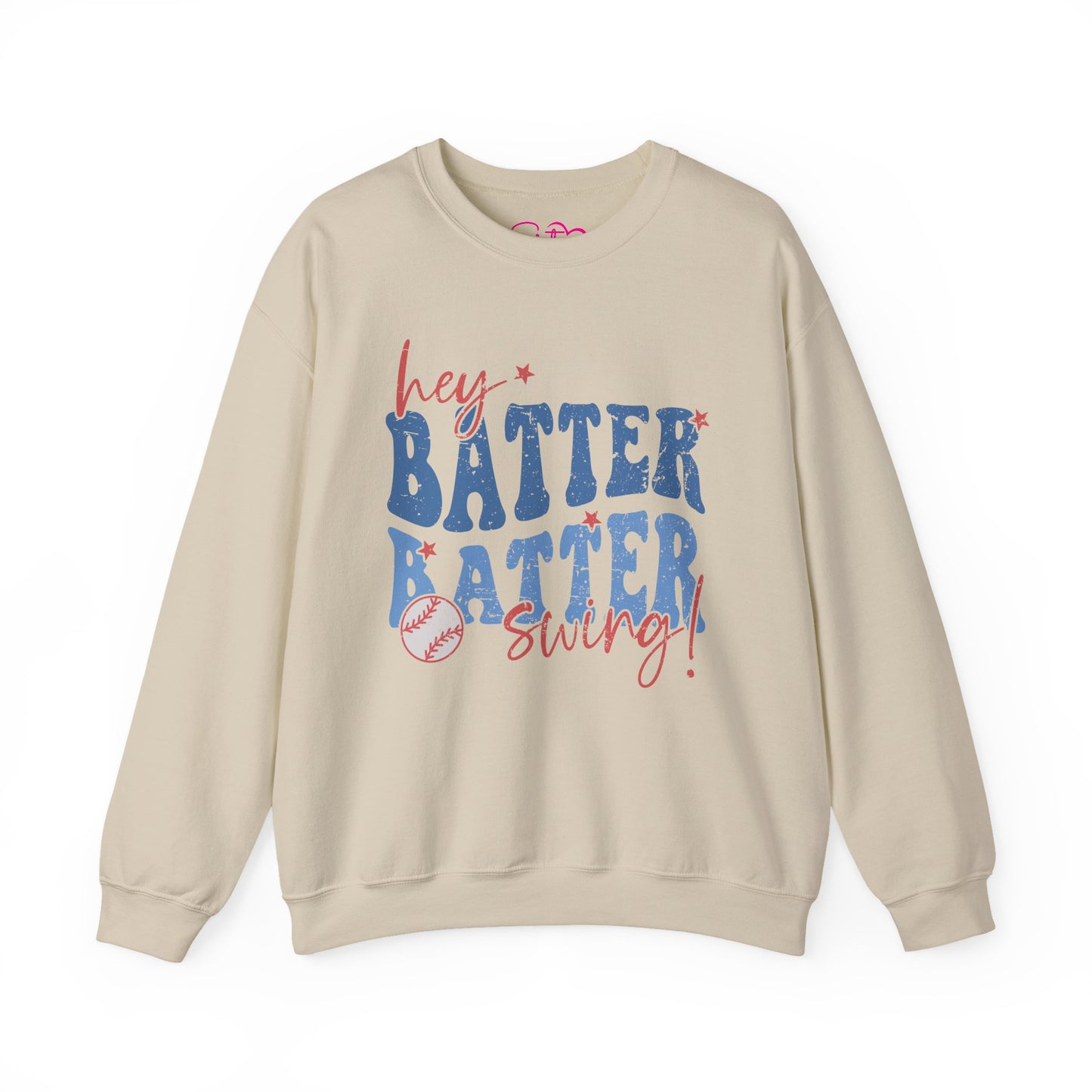 Hey Batter Batter Swing Sweatshirt | Playful Swinger Humor Pullover | ENM & Polyamory Lifestyle Apparel