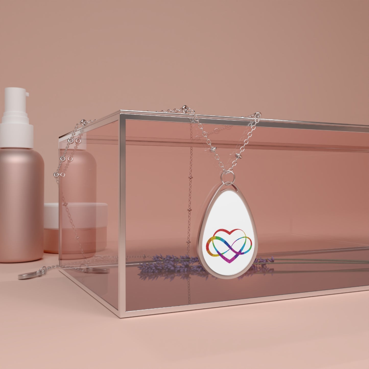 Infinity Heart Necklace | Polyamory Pride Jewelry | Ethical Non-Monogamy Necklace | Sisterwives Symbol Pendant | Subtle LGBTQ+ Gift